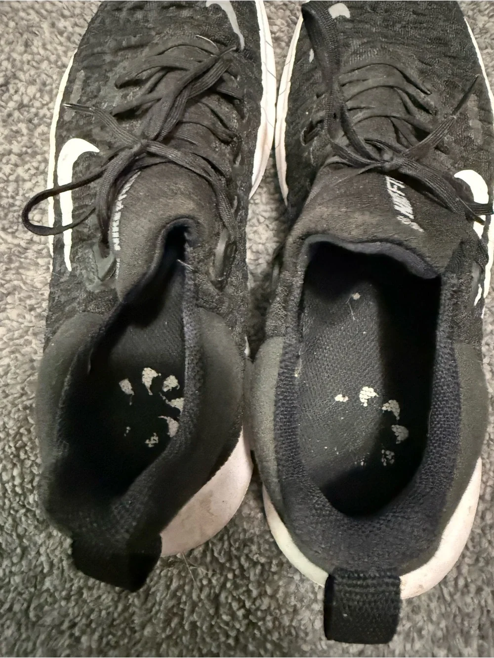 Nike Black and White Athletic Shoes
